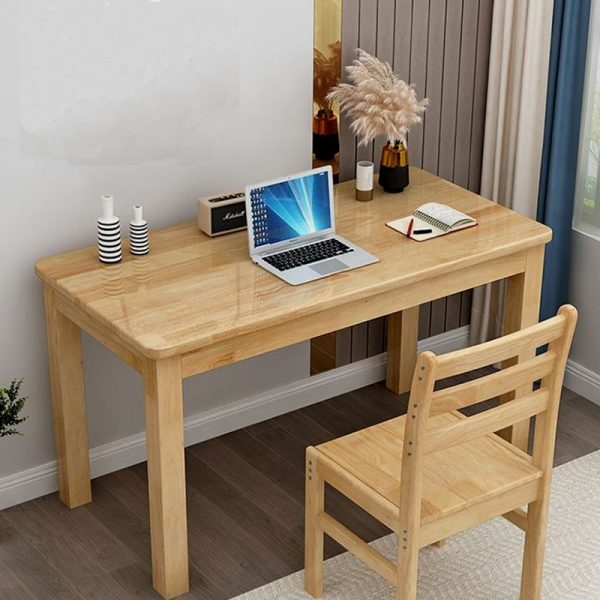 "Damp-proof Rubberwood Unfinished Children Computer Desk"